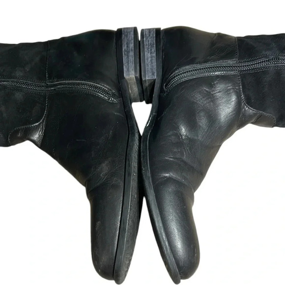 Aquatalia boots,vtg,women 7.5,knee high ,tall,riding boots,pre owned,black - Picture 9 of 15